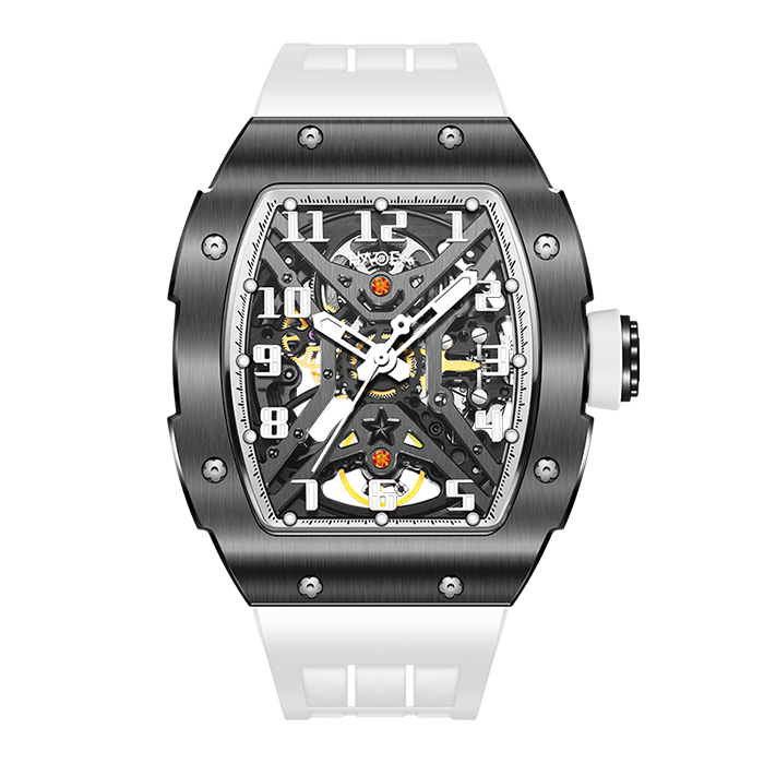 HAOFA 316L Stainless Steel Automatic Watch 80 Hours Power 1980 White